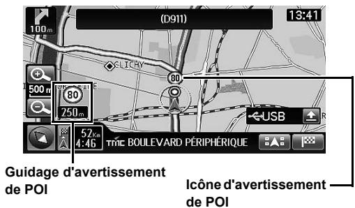 ALPINE INE-S900R - Exemple d'affichage des données d'advertisement - 1