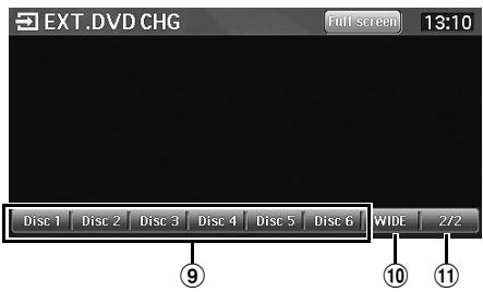 ALPINE INE-S900R - Exemple d'affichage d'écran de changeur de DVD 2/2 - 1