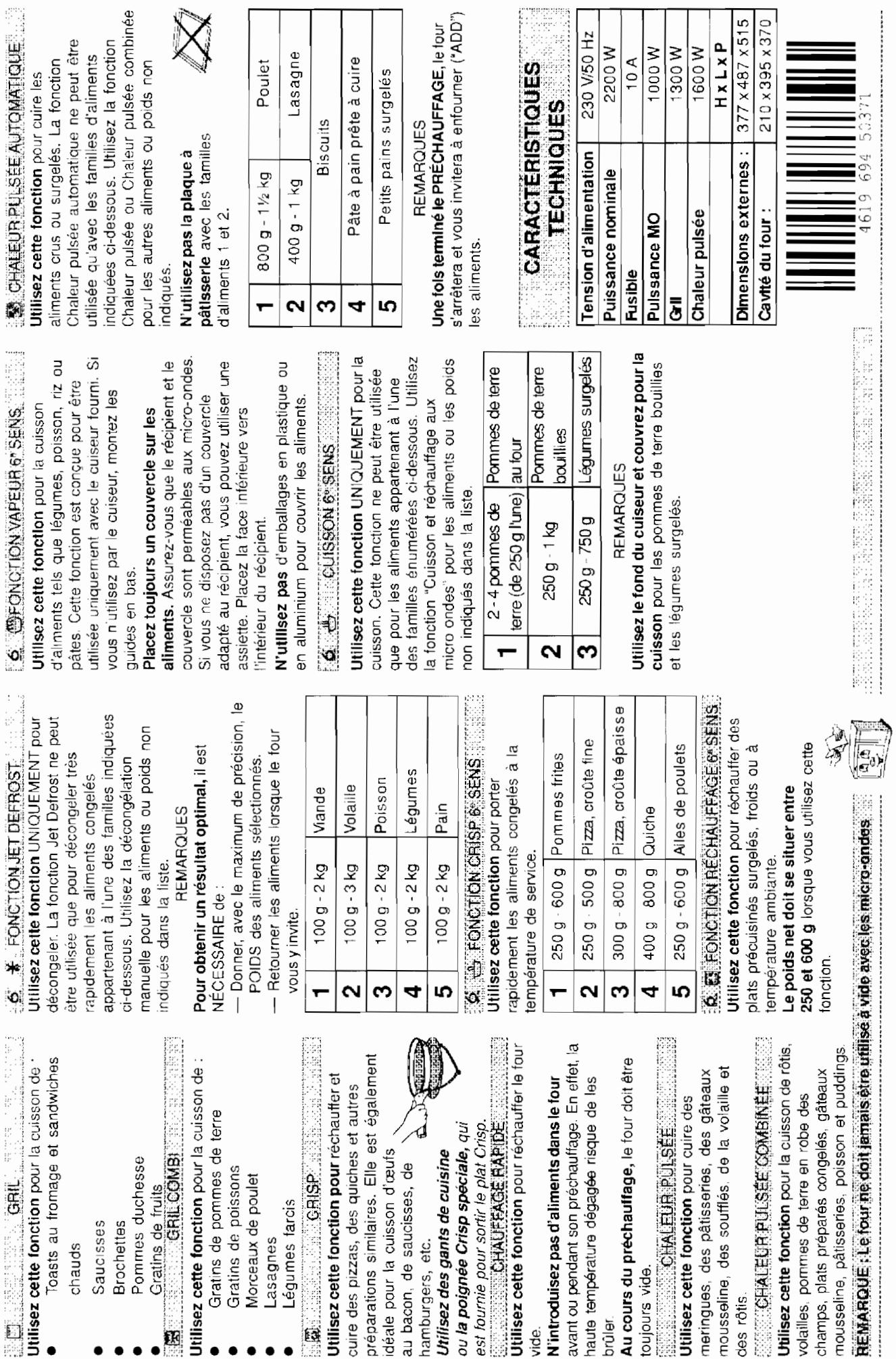 WHIRLPOOL JT 359  - MANUEL DE SERVICE - FR - 1