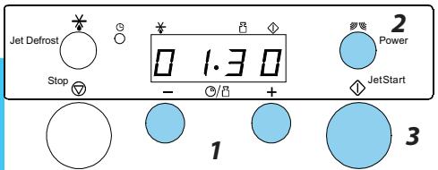 Jet Defrost Stop 0 1.3 0 - / + JetStart 1 2 Power 3