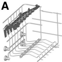 CANDY EVO SPACE - Utilisation du panier supérieur - 1