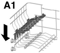 CANDY EVO SPACE - Utilisation du panier supérieur - 2