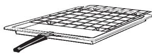 CANDY FPE549/6W - Der einfache Rost dient als Unterlage für Bleche und Backformen. - 3