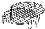 WHIRLPOOL JT368, JT378NB CRISP, JT378SIL CRISP - GRILLE METALLIQUE - 1