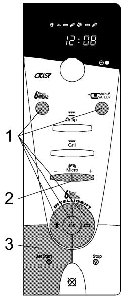 12:08 CRISP 6 Grill Grill Grill Micro + 3 Jat Start Stop Intelligent
