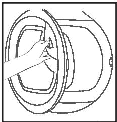 CANDY GVH 9813NA1-S - Ouverture De La Porte - 1