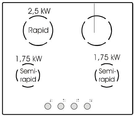 CANDY PV640SN - HOB FEATURES - 1