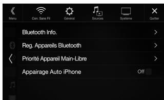 ALPINE ILX-702D - Comment raccorder l'appareil à un périphérique compatible Bluetooth (jumelage) - 2