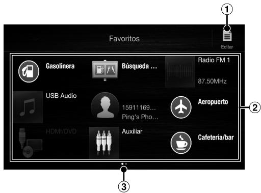ALPINE ILX-702D - Función Favoritos - 1