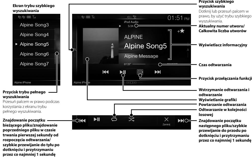 ALPINE ILX-702D - Tryb Audio - 1