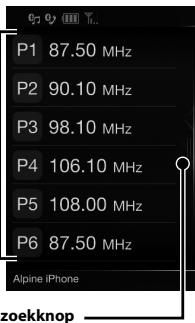 ALPINE ILX-702D - Preselectieknop - 1