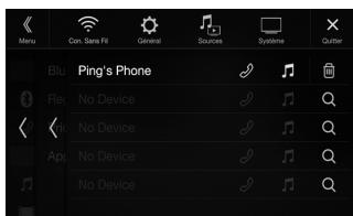 ALPINE ILX-702D - Comment raccorder l'appareil à un périphérique compatible Bluetooth (jumelage) - 3