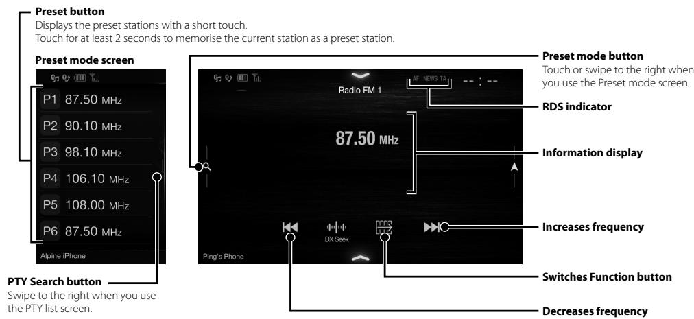 ALPINE ILX-702D - Radio/RDS Operation - 1