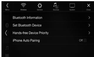 ALPINE ILX-702D - Touch [Setup] button on the Menu screen. - 2