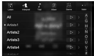 ALPINE ILX-702D - Suchen nach einer Musikdatei (Vollsuchmodus) - 2