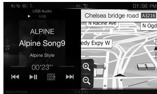 ALPINE ILX-702D - Overschakelen van het scherm met audiobronnen maar een specifiek scherm - 3