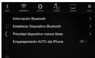 ALPINE ILX-702D - Toque [Establecer Dispositivo Bluetooth]. - 1