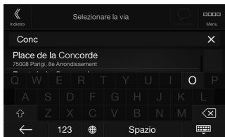 ALPINE ILX-702D - Impostazione di una destinazione (solo X902D/X802D-U/ INE-W710D) - 3