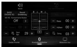 ALPINE ILX-702D - Bildschirm für Direktzugriffseinstellungen - 1