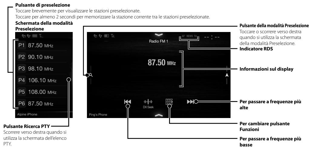 ALPINE ILX-702D - Funzionamento della Radio/RDS - 1