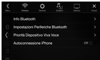 ALPINE ILX-702D - Toccare [Impostazioni Periferiche Bluetooth]. - 1