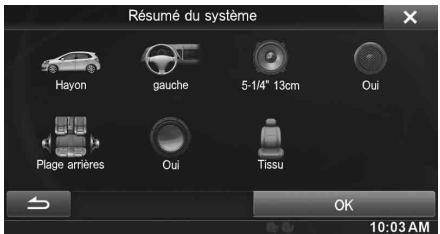 ALPINE INE-W928R - Vérifiez les réglages, puis appuyez sur la touche [OK]. - 1