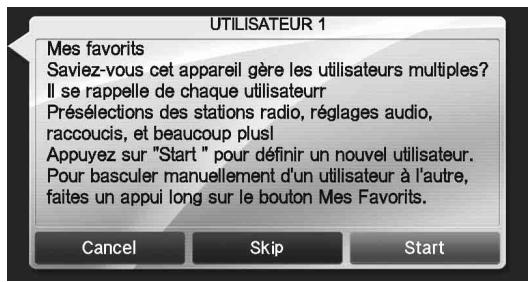 ALPINE INE-W928R - Enregistrement de l'utilisateur - 1