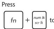 ASUS K501UX - Using the numeric keypad - 3