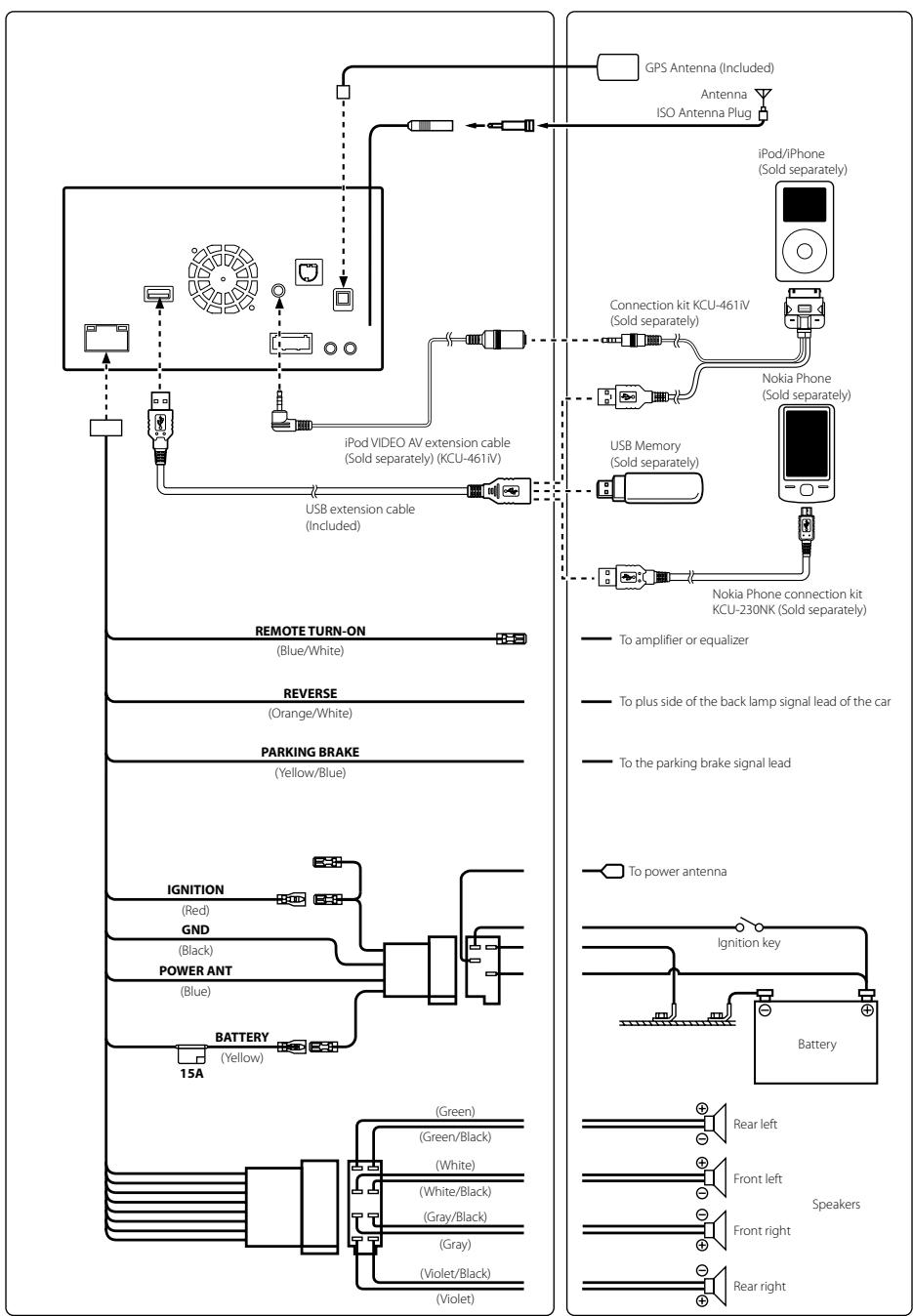 ALPINE INE-W970BT - Connections 1/2 - 1