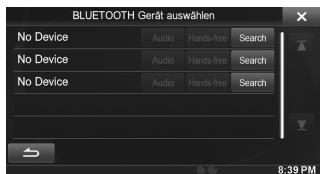 ALPINE INE-W970BT - Herstellen der Verbindung zu einem BLUETOOTH-kompatiblen Gerät (Pairing) - 4