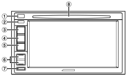 ALPINE INE-W970BT - Location of Controls - 1