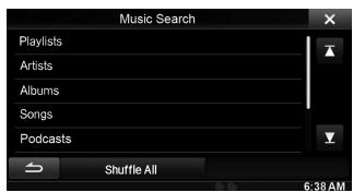 ALPINE INE-W970BT - Recherche d'un fichier de musique - 1
