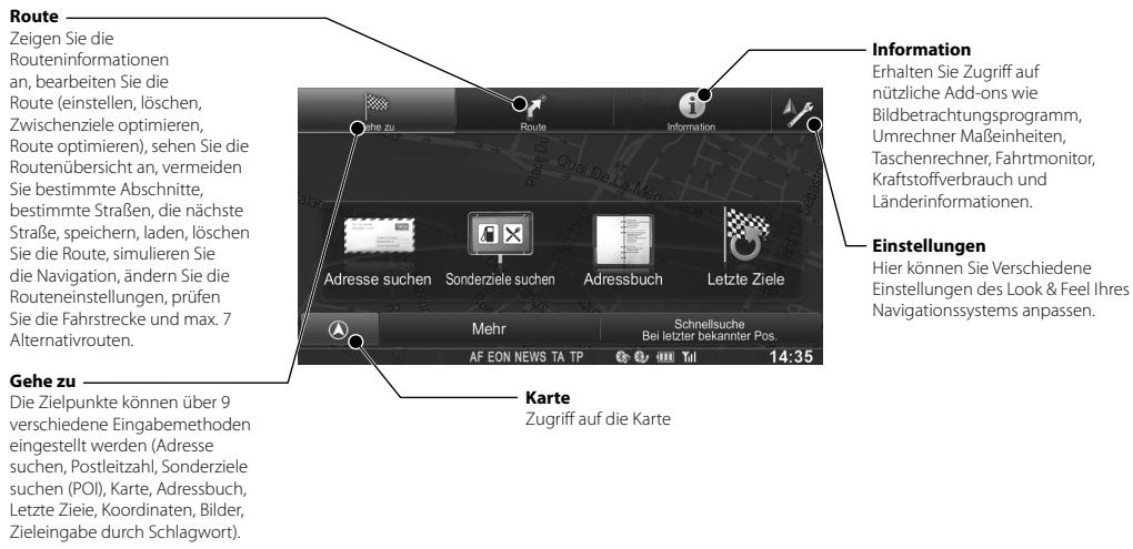 ALPINE INE-W970BT - Navigationsmenu - 1