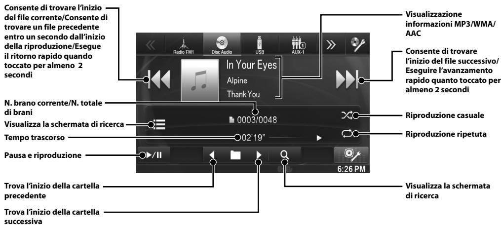 ALPINE INE-W970BT - Funzionamento MP3/WMA/AAC - 1