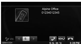 ALPINE INE-W970BT - Odbieranie połęczenia - 1
