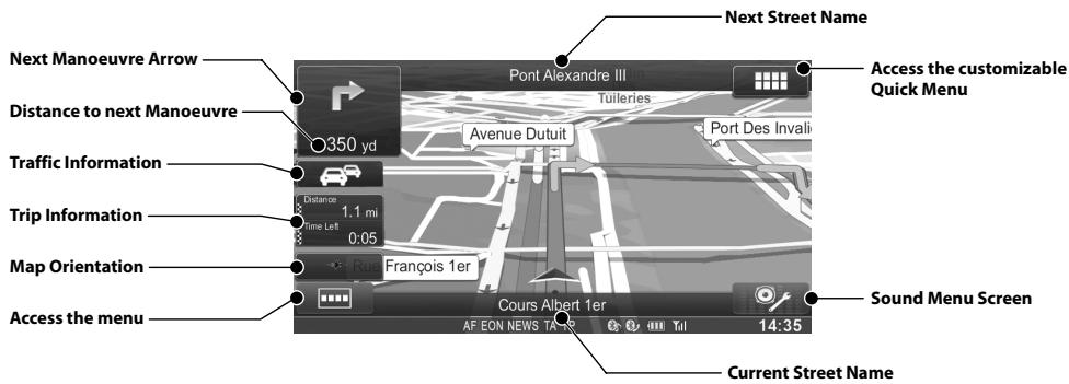 ALPINE INE-W970BT - Map Functions - 1