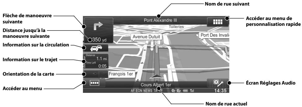 ALPINE INE-W970BT - Fonctions de cartographie - 1