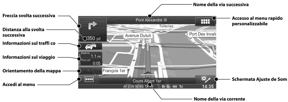 ALPINE INE-W970BT - Funzioni mappa - 1