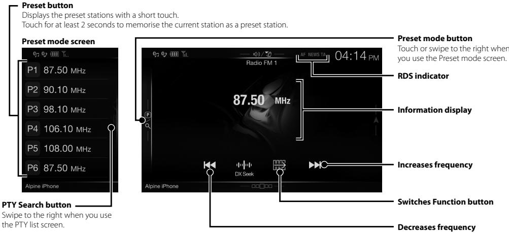 ALPINE INE-W997E46 - Radio/RDS Operation - 1