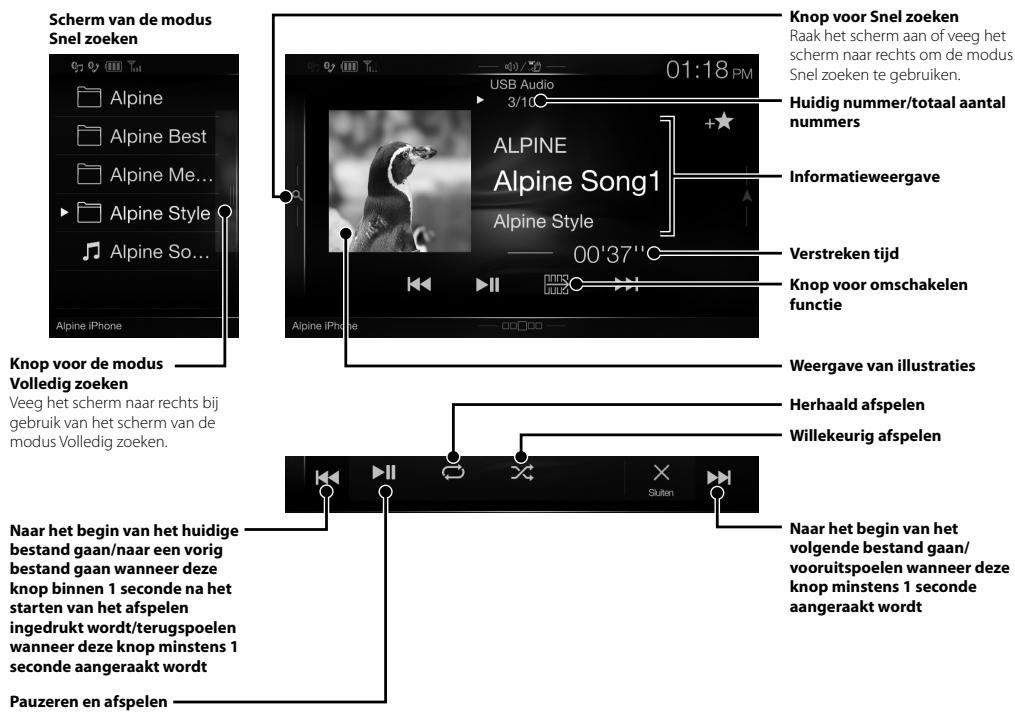 ALPINE INE-W997E46 - Bediening USB-flashstation (optioneel) - 1
