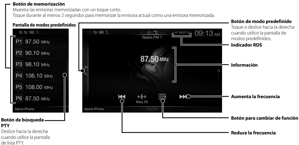 ALPINE INE-W997E46 - Funcionamento de radio/RDS - 1