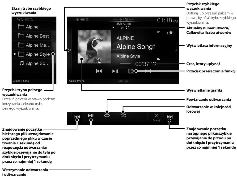 ALPINE INE-W997E46 - Obśluga dysku flash USB (Opcjonalne) - 1