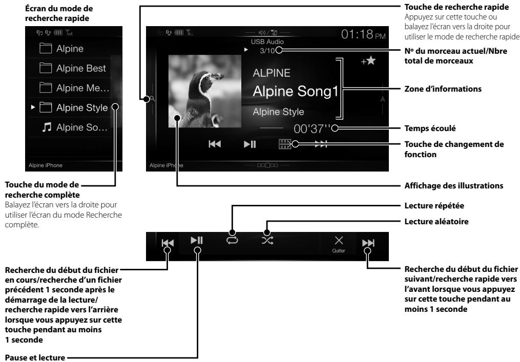 ALPINE INE-W997E46 - Utilisation d'un périphérique de mémoire flash USB (en option) - 1
