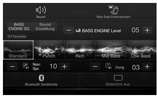 ALPINE INE-W997E46 - Umschalten zwischen Audioquellenbildschirm und Funktionsbildschirmen - 1