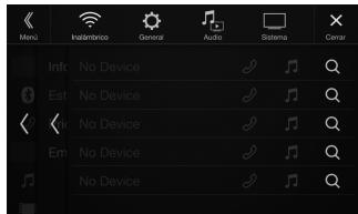 ALPINE INE-W997E46 - Toque [Q] (Buscar) en "No Device". - 1