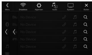 ALPINE INE-W997E46 - Raak [Q] (zoeken) aan bij "No Device". - 1