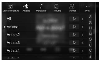ALPINE INE-W997E46 - Appuyez sur le nom de l'artiste de votrechoix. - 1
