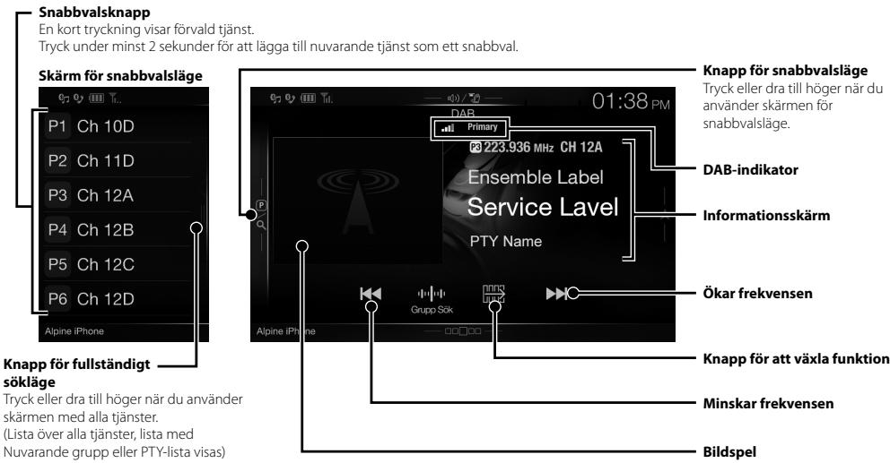 ALPINE INE-W997E46 - DAB/DAB+/DMB-användning - 1