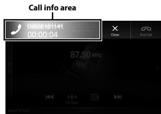 ALPINE INE-W997E46 - Touch incoming call notification screen. - 1
