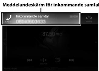 ALPINE INE-W997E46 - Ett inkommande samtal sätter igång ringtonen och en inkommande smtalsvisning. - 1